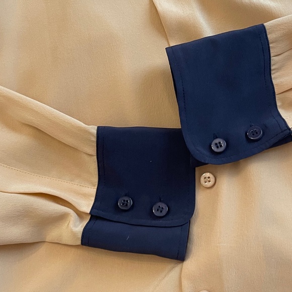 NWT! See By Chloe Colorblock Silk Blouse IT 44 ASO Kim Kardashian - Picture 10 of 16